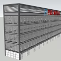 Intelligent Multi level Automated Parking Garage Structure with Modern Design 3d model
