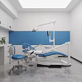 Bright Modern Dental Clinic Reception Lobby With Marble Desk And Comfortable Seats