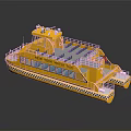 Yellow New York Water Taxi With Blue Seats And Decor