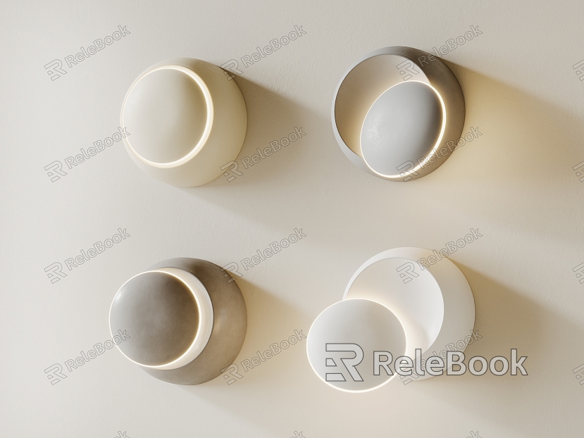 modern wall lamp round wall lamp model