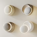 modern wall lamp round wall lamp 3d model