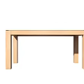 Minimalist Light Wood Dining Table With Simple Design And Clean Straight Lines 3d model