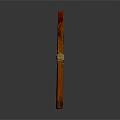 Natural Wooden Decorative Stick With Woven Rope Detail And Smooth Surface