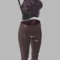 Stylish One Shoulder Shiny Top With High Waisted Purple Fitted Pants Outfit