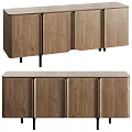 Modern Wooden Dresser With Minimalist Design And Spacious Storage Drawers For Bedroom