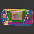 Spyro Dragon Character On Sega Handheld Game Console Screen Displaying Mission Text