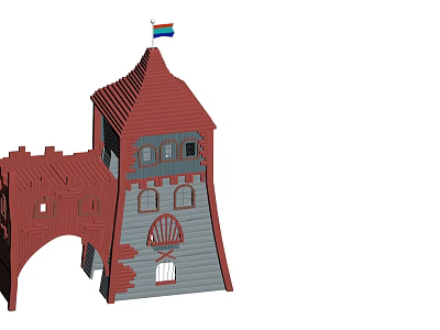 Modern Amusement Equipment 3d model