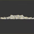 Leaf Shaped White Ceramic Decorative Ornament With Gold Accents And Botanical Inspired Design