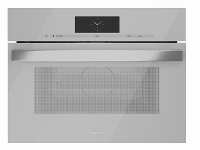 Modern Silver NEFF Oven With Digital Display Glass Door And Control Panel 3d model