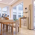 Elegant Beauty Salon Interior Featuring Product Display Shelves Marble Counter TV And Modern Lighting