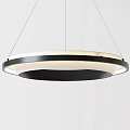 Modern Circular Pendant Light With Double Ring Design For Interior Illumination 3d model