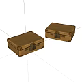 Old boxes, old objects 3d model