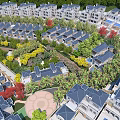 Scenic Detached Villa Community With Lush Greenery Riverfront And Landscaped Gardens