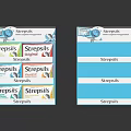 Strepsils Product Display Shelf Unit With Blue Multi Layer Storage Design