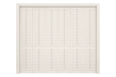 Modern shutter folding door 3d model