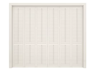 Modern shutter folding door 3d model
