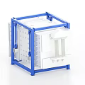 Industrial Plate And Frame Filter Press Equipment With Blue Frame And White Plates