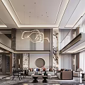 Modern Duplex Living Room With Round Chandelier Staircase And Leather Dining Chairs