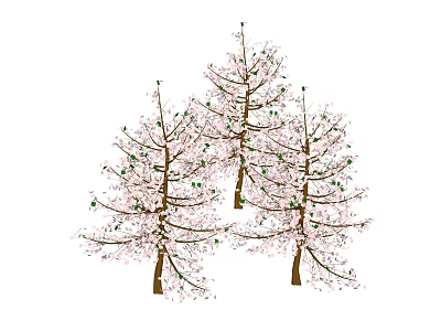 trees outdoor trees 3d model