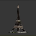 Eiffel Tower Decorative Furniture Ornament With Green White Base Design