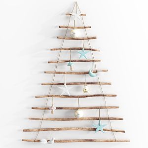 Idyllic Mediterranean Christmas Decoration 3d model