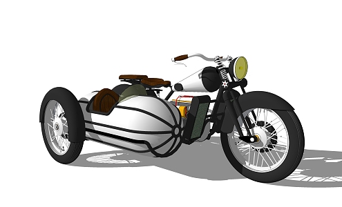 Modern Motorcycle 3d model