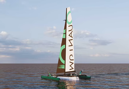 Modern Sailing 3d model