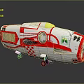 Modern Spaceship Spacecraft 3d model