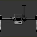 Advanced Aerial Drone Supporting Space Exploration Missions With Six Rotors And Equipment Bay