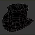 Black Top Hat For Men Women Classic Design With Smooth Surface And Band