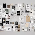 Photo Wall Gallery Design With Mixed Photos Handwritten Notes Art Prints And Decorative Cards
