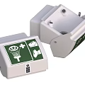 Emergency Eyewash Station Medical Device With Eye And Hand Wash Icons