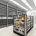 FamilyMart Convenience Store Storefront With Glass Doors Interior Shelves And Product Displays