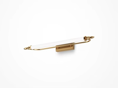 Elegant Brass Wall Sconce With Glass Shade And Decorative Metal Brackets 3d model