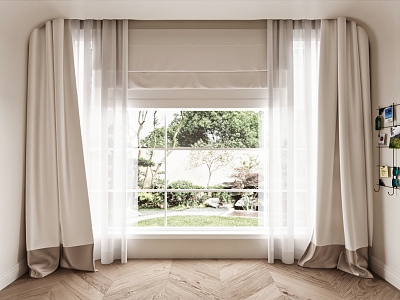 Modern Fabric Curtain Universal Curtain Hanging Curtain Screen Curtain model