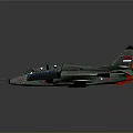 Green Camouflage Fighter Jet Model Featuring Serbian Flag White Crosses On Wings Gray Reflective Background
