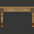 Wooden Square Dining Table With Light Wood Tabletop Drawers And Red Accent Legs