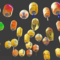 Colorful Decorative Lanterns Perfect For Enhancing Modern Living Room Furniture