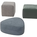 sofa stool combination square 3d model