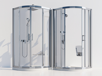 Modern shower room 3d model