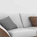 Sofa Double Sofa White Sofa 3d model