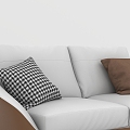 Sofa Double Sofa White Sofa 3d model