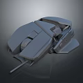 Modern Gray Mechanical Mouse Electronic Device With Professional Ergonomic Design 3d model