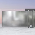 Modern Glass Partition Design With Frosted Panels Sleek Metal Frame And Contemporary Style