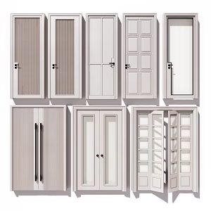 Modern swing door 3d model