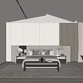 Modern Bedroom Interior Design With Bed Bedside Tables Lighting And Wooden Panels