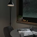 Cozy Round Table And Chair Set By Rainy Window With Green Plants Books And Lemon