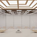 Modern Leisure Area With Wooden Ceiling Sofa Coffee Table And Open Design