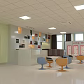 Vibrant Interior Design With Colorful Block Bookshelves Green Arched Wall And Cushioned Seats