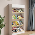 Display Rack Magazine Rack Storage Rack Side Cabinet Decorations Hanging Paintings 3d model